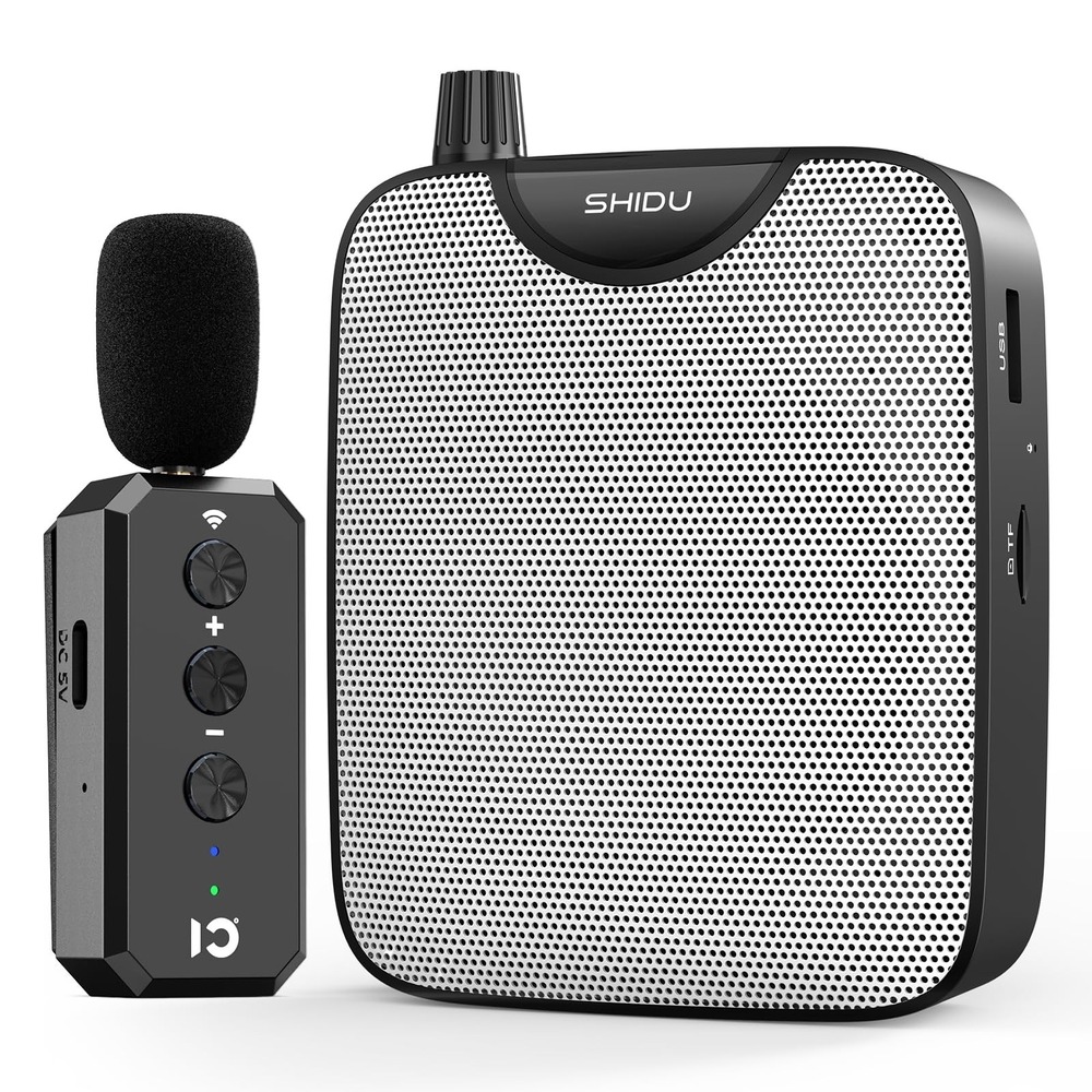 SHIDU M500‎ 35W Voice Amplifier Bluetooth Wireless Lavalier Mic Teacher Speaker